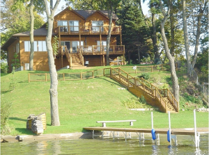 Log Home on the Lake, Cedar Lake IN